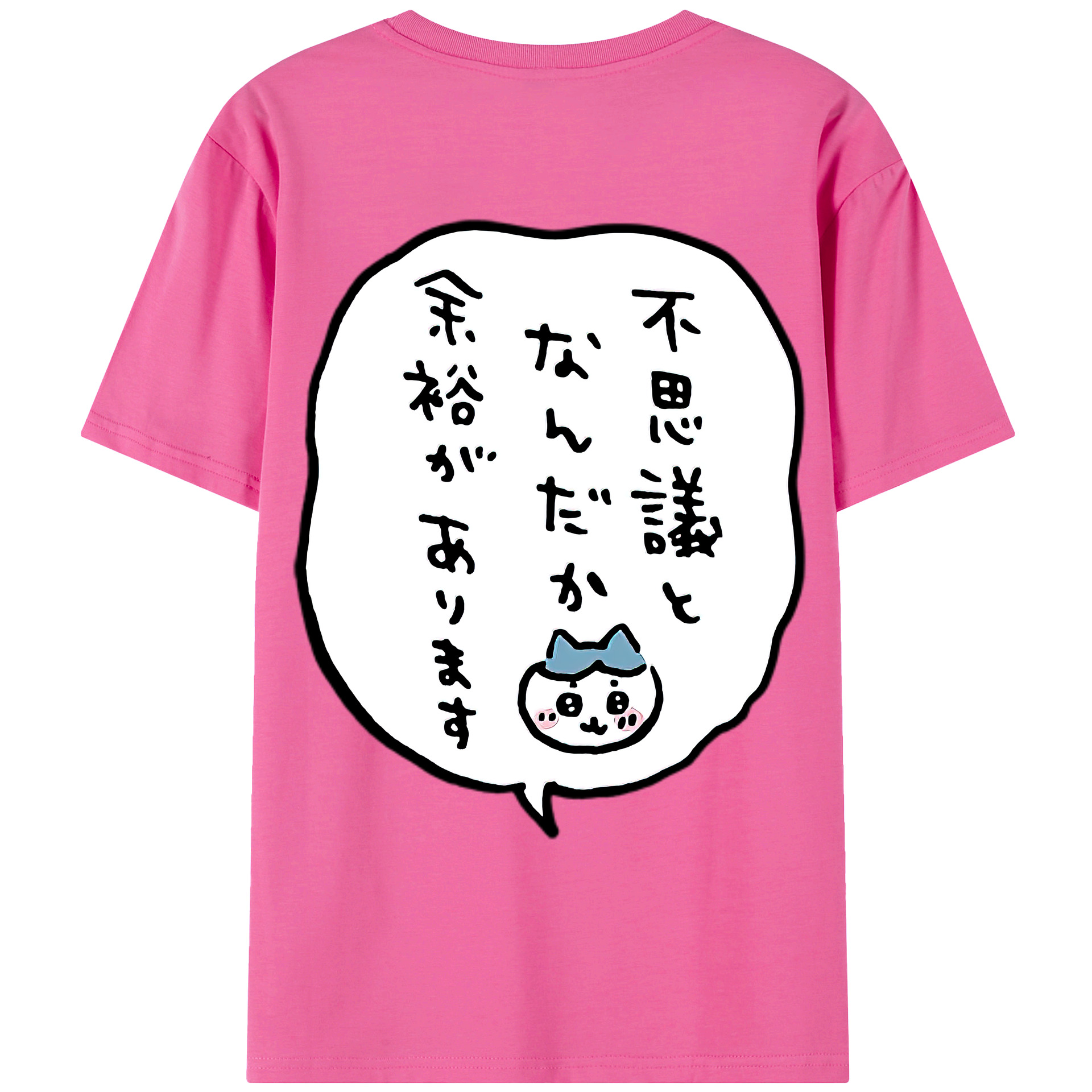（画像用） ちいかわ ハチワレ Chii-kawa hachiware レディース半袖Tシャツ(バックプリント)